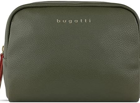 bugatti Ella Kulturbeutel, Kosmetiktasche, Toiletry Bag, Waschtasche, Waschbeutel, Toilettentasche in olive