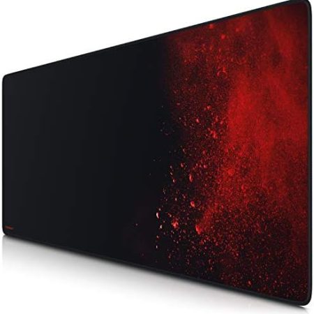 TITANWOLF - Speed Gaming Mauspad 900x400mm, XXL Mousepad, Tischunterlage Large Size Groß, verbessert Präzision und Geschwindigkeit, abwaschbar - für Microsoft Logitech Maus und Tastatur