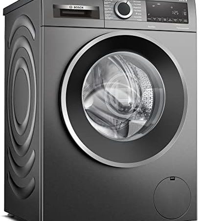 BOSCH WGG2440R10 Waschmaschine Serie 6, Frontlader mit 9kg Fassungsvermögen, 1400 UpM, Fleckenautomatik, Eco Silence Drive, Hygiene Plus, Speed Perfect, Weiß, 60cm