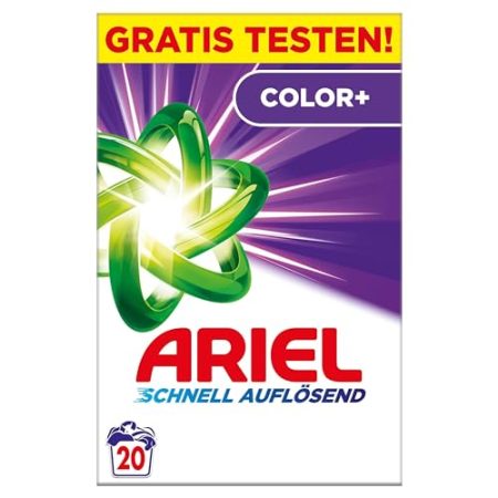 Ariel Color+ Pulverwaschmittel, Colorwaschmittel, 1.2 kg, 20 Waschladungen, Farbschutz