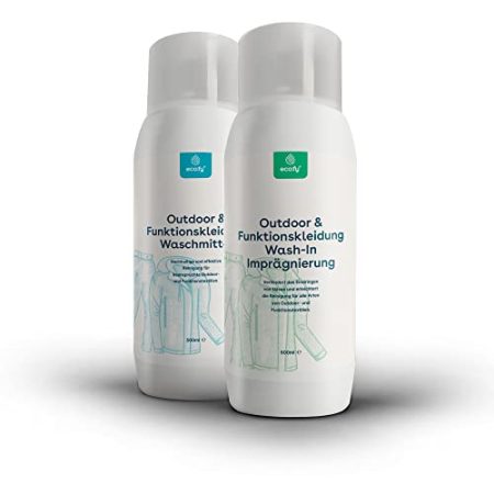 eco:fy Waschmittel und Imprägnierung Wash-In Vorteilspack Doppelpack waschen und imprägnieren in einem Waschgang Funktionskleidung Outdoor (500ml + 500ml)