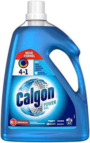 Calgon 4-in-1 Power Gel – Wirksam gegen Kalk, Schmutz, Gerüche und Korrosion – Schützender Wasserenthärter für die Waschmaschine – 1 x 2,15 l