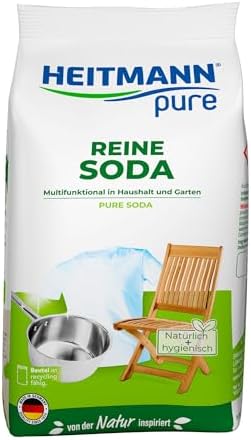 HEITMANN pure Reine Soda: Ökologischer Vielzweck-Reiniger für den Haushalt, Zugabe zu Spülmittel und Putzmittel, 1x 500g