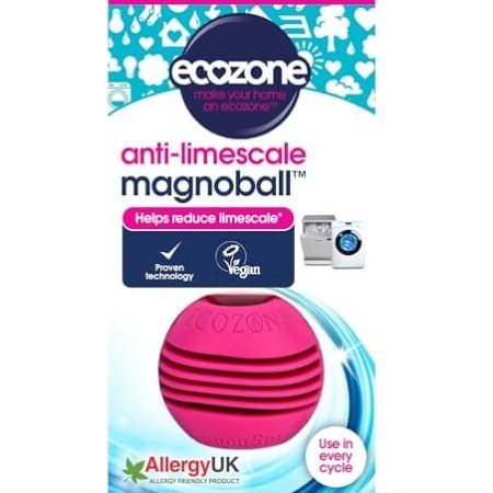 Ecozone Bola Antical M807 Magnoball, Anti-Kalk-Kugel für Waschmaschinen und Geschirrspüler, Rose, 1 Stück (1er Pack)