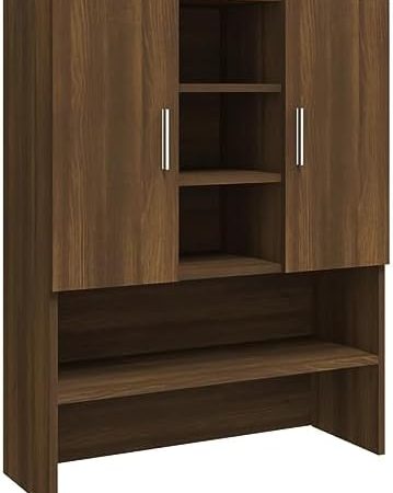 vidaXL Waschmaschinenschrank Braun Eichen-Optik 70,5x25,5x90 cm