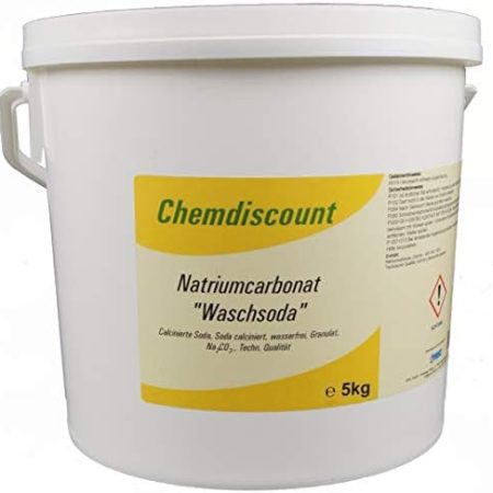 Chemdiscount 5kg Waschsoda (Natriumcarbonat Na2CO3 calcinierte Soda) Granulat