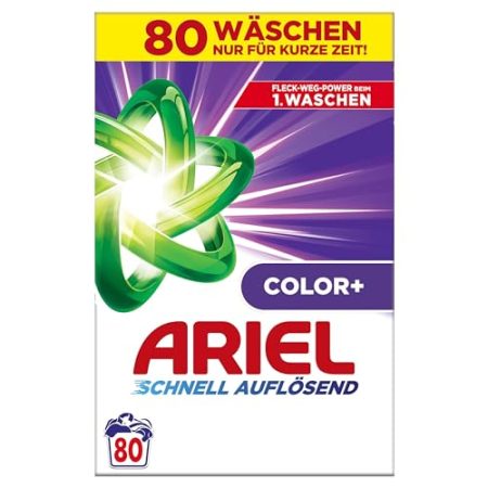 Ariel Color+ Pulverwaschmittel, Colorwaschmittel, 4.8 kg, 80 Waschladungen, Farbschutz