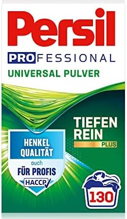 Persil Professional Universal Pulver (130 Waschladungen), Waschmittel Großpackung auch für Profis, Vollwaschmittel