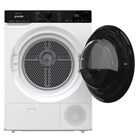 Gorenje DPNA83W Wärmepumpentrockner, 8 kg Kapazität, 15 Programme, ConnectLife WiFi, Auto Drain, Made in EU, Nature Dry, Twin Air, Sportprogramm, Schnellprogramm Energieklasse A+++