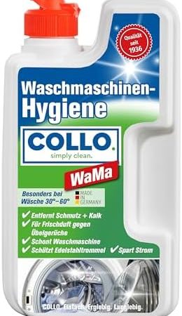 COLLO WaMa Waschmaschinen Hygienereiniger 250 ml I Waschmaschinenreiniger & Hygienespüler I Bekämpft Schmutz & Bakterien I Hygienisch saubere Wäsche