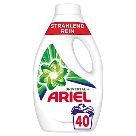 Ariel Waschmittel Flüssig, Flüssigwaschmittel, Strahlend Rein, 40 Waschladungen (2.2 L)