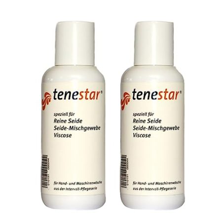 Intervall Konzentrat Waschmittel flüssig für Reine Seide + Viskose Tenestar - Seidenwaschmittel für Handwäsche und Maschinenwäsche (200 ml)