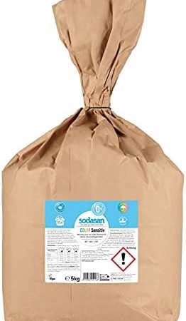 SODASAN Comfort sensitiv Waschpulver 5 Kg, Waschmittel Baby Bio und für Allergiker