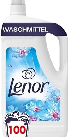 LENOR Universal Flüssigwaschmittel Aprilfrisch 100 Waschladungen, Tiefenreinheit auch bei Kaltwäsche & 3-mal länger anhaltende Frische