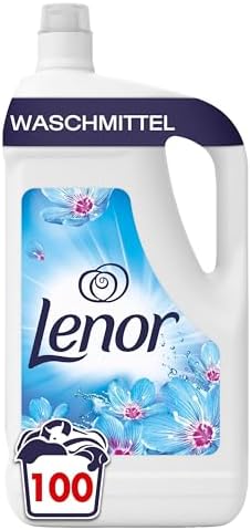 LENOR Universal Flüssigwaschmittel Aprilfrisch 100 Waschladungen, Tiefenreinheit auch bei Kaltwäsche & 3-mal länger anhaltende Frische