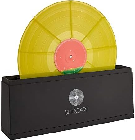 SPINCARE Schallplatten Reinigung für 18-25-30 cm Vinyl Schallplatten - Reinigungssystem mit Reinigungslösung - Mikrofasertüchern - Waschschüssel - Zubehör - Reinigt 500 LPs