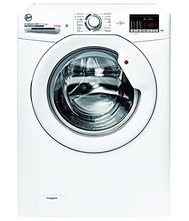 Hoover H-WASH 300 LITE HLW3DQ4752DE-84 Waschtrockner/Waschen 7 kg/Trocknen 5 kg/Smarte Bedienung mit NFC-Technologie, Weiß