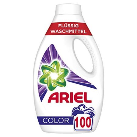 Ariel Waschmittel Flüssig, Flüssigwaschmittel Color, Color Waschmittel, Farbschutz, 100 Waschladungen (2 x 2.75 L)