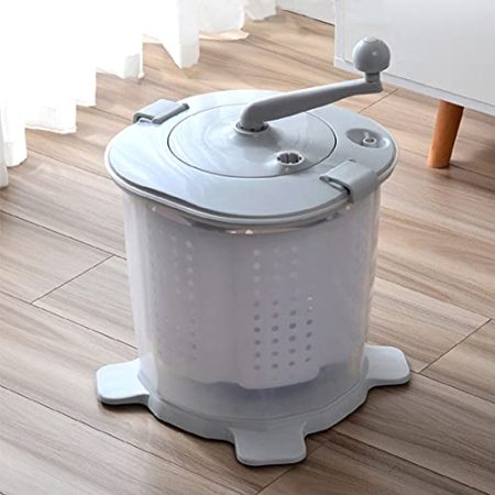 Mini Handbetätigte Waschmaschine, Tragbare Drehwaschmaschine, Nicht Elektrischer Desktop-Dehydrator, 2 Kg Kapazität, Sehr Geeignet Für Reisen, Camping, Schlafsaal