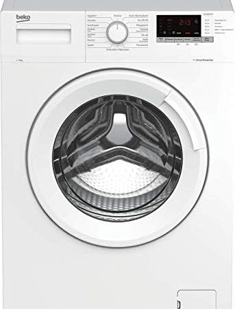 Beko WML81633NP1 Waschmaschine, b100, 8 kg, Frontlader, 1600 U/Min, 15 Programme, allergikergeeignet, Schontrommel, Pet Hair Removal, StainExpert Programm, Knitterfreie Wäsche mit AntiCrease, Weiß