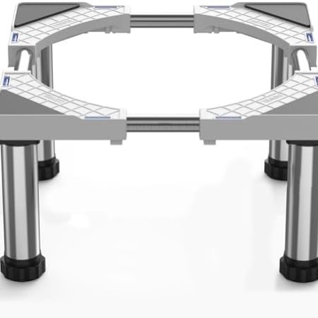 DEWEL Untergestell für Kühlschrank Sockel Höhe 23-26cm Verstellbare Sockel für spülmaschine Gefriertruhe Gefrierschrank Küchenschrank und Statische Haushalts Geräte (Einstellbare 45-67cm)