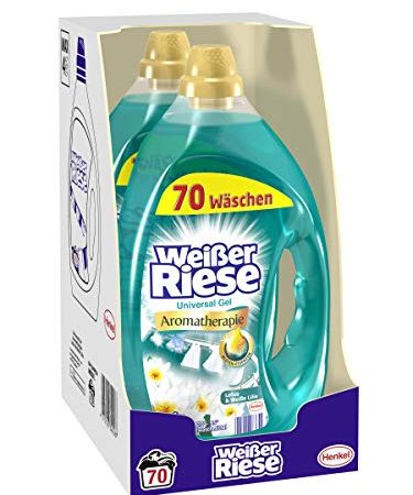 Weißer Riese Universal Gel Aromath. Bali Lotus & Weiße Lilie, 2er Pack (2 x 3.5 l)