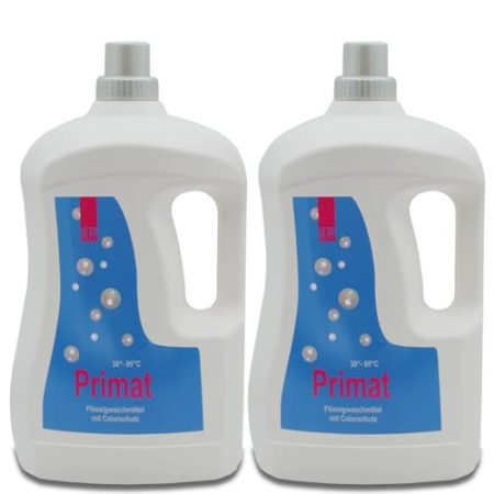 Hepp GmbH & Co KG – Primat Vollwaschmittel-Konzentrat flüssig 6000 ml (2 x 3000 ml Henkelflasche) 170 WL