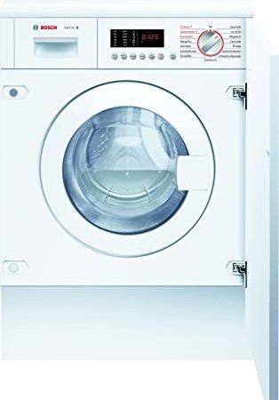 Bosch WKD28542 Serie 6 Waschtrockner, 7 kg Waschen & 4 kg Trocknen, 1400 UpM, AquaStop Schutz gegen Wasserschäden, NightWash extra leises Programm, SpeedPerfect schneller saubere Wäsche