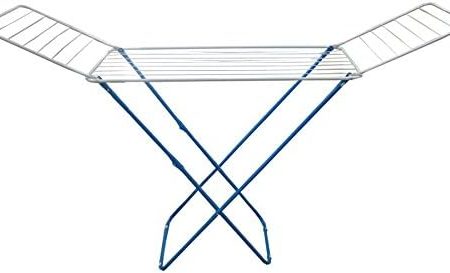 rg-vertrieb Wäscheständer Flügelwäschetrockner blau Wäschetrockner Wäsche Trocknen 18m Länge 184cm x 50cm x 102cm