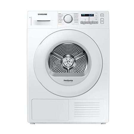 Samsung DV80TA220TW/EG Wärmepumpentrockner, 8 kg, Digital Inverter Motor, Knitterschutz, Komfort 2-in-1 Filter und Optimal Dry, Weiß