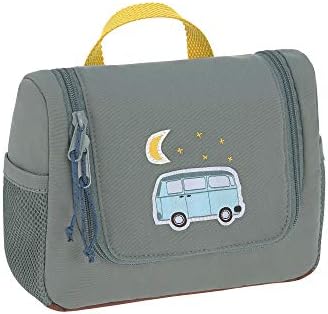 LÄSSIG Kinder Kulturtasche Waschbeutel Waschtasche Kulturbeutel zum Hängen, 20 cm/Mini Washbag Adventure Bus