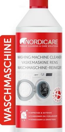 Nordicare [1L] Waschmaschinenreiniger flüssig & extra stark - Waschmaschinen Reinigung effektiv gegen Schmutz & Geruch - Waschmaschine Hygiene Reiniger