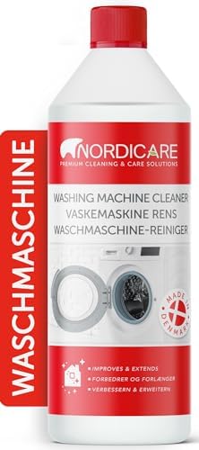 Nordicare [1L] Waschmaschinenreiniger flüssig & extra stark - Waschmaschinen Reinigung effektiv gegen Schmutz & Geruch - Waschmaschine Hygiene Reiniger