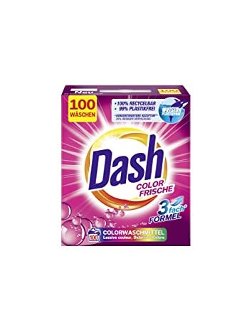 Dash® Color Frische Pulver I Waschmittel für bunte Wäsche I 100 Waschladungen I konzentrierte Rezeptur I frische, leuchtende Wäsche | 6 kg