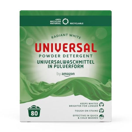 by Amazon - Universal Waschpulver, 4,8kg, 80 Waschladungen