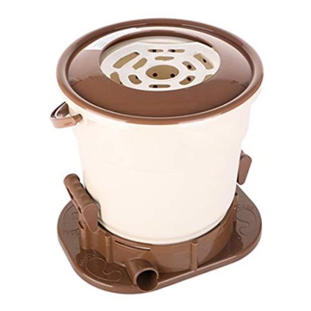 YXCKG Manueller Wäscheschleudern, Schleudertrockner, Camping Waschmaschine Für Kleidung, Platzsparend, Trocknungsmaschine Handbetrieben Für Campingwohnungskleidung (Color : Brown)