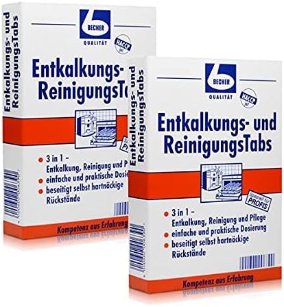 2x Dr. Becher Entkalkungs- und Reinigungs Tabs 8 stk.