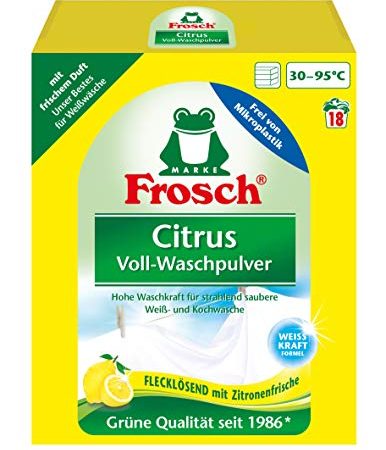 Frosch Citrus Voll-Waschpulver 18WL, 1,35 kg Zitrus