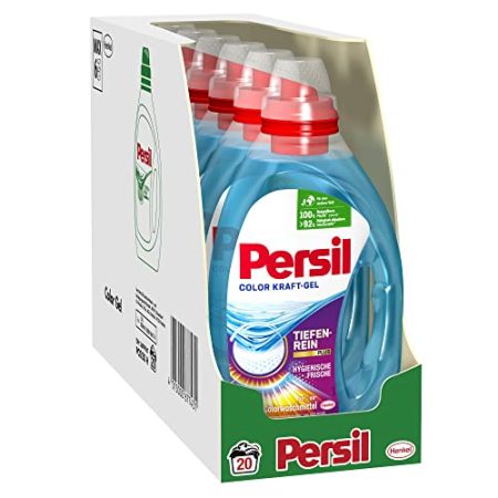 Persil Color-Gel, Flüssigwaschmittel, 360° Reinheit & Pflege, 6er Pack (6 x 20 Waschladungen)