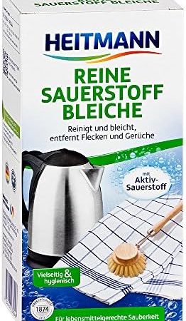 Heitmann Reine Sauerstoff Bleiche Für Hygienische Sauberkeit Hohe Waschkraft mit Soda und Sauerstoff, Vegane, 0.38 Kg