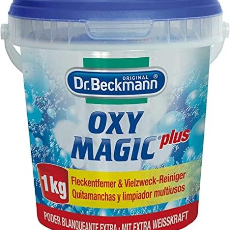 Dr. Beckmann Oxy Magic Plus Pulver | Einsetzbar als Waschmittelverstärker, Fleckentferner, Vielzweckreiniger | 1 kg