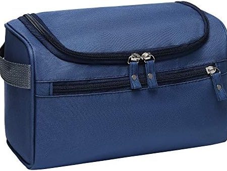 Multifunktionale Große Kulturtasche, GEEADNB Herren Hängende Toilettentasche für die Reise Damen Kosmetiktasche Taschen zum Aufhängen mit Seitliche Tragegriff (Marineblau)