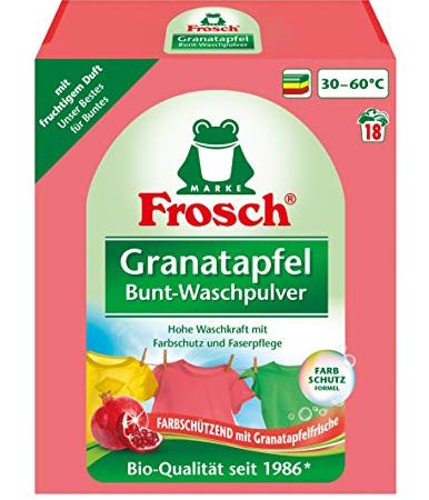 Frosch Granatapfel Bunt-Waschpulver Weiß Waschmittel (bitter), 18WL, 1,35 kg