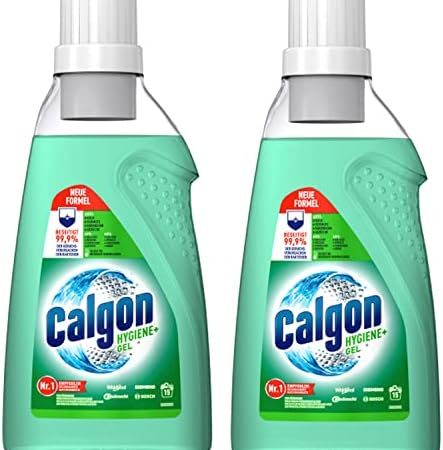 Calgon Hygiene+ Gel - Antibakterieller Wasserenthärter für die Waschmaschine (2 x 750ml)