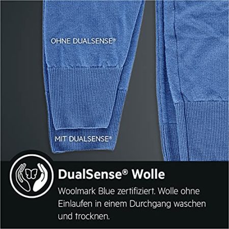 AEG L7WEI7680 Waschtrockner / DualSense - schonende Pflege / 8 kg Waschen / 4 kg Trocknen / Energiesparend / Mengenautomatik / Nachlegefunktion / ProSteam - Auffrischfunktion / Kindersicherung, Weiß