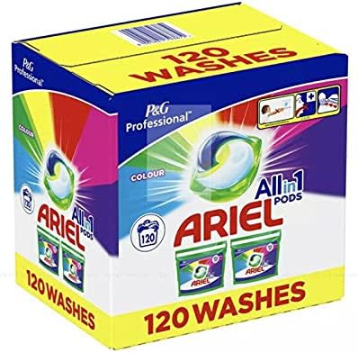 Ariel All in 1 Color Pods Waschmittel Reinigungskraft Waschkapseln Pack 120 Stück