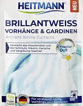 HEITMANN Brillantweiß Vorhänge & Gardinen 50g - Für strahlend weiße Vorhänge und Gardinen