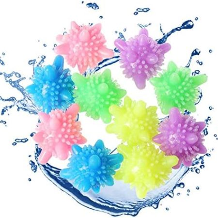 Waschbälle 10PCS Waschmaschine Ball Wäschekugel Flusenfreie Reinigungs Ball Tierhaarentferner Waschmaschine Fusselbälle Waschkugel,Wäsche Trocknen Ball Wiederverwendbare Dryer Balls