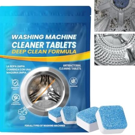 KOAHDE Waschmaschinen Reinigung Tabs,5-in-1 Waschmaschinenreiniger,Waschmaschine Reinigung Schaum,Waschmaschine Reiniger,Waschmaschinen Tiefenreinigung Tablette,Waschmaschinen Reinigung Tablettes