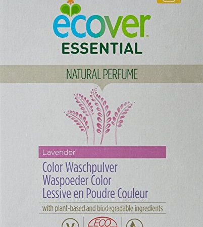 Ecover Waschpulver auf Pflanzenbasis, vegan, natürlicher Lavendelduft, geeignet für alle Hauttypen, 16 Waschgänge, 1,2 kg Dose